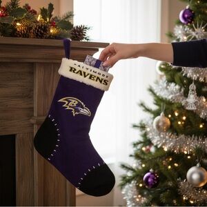 Minnesota Vikings Plush Christmas Stocking | Purple & Gold | Forever